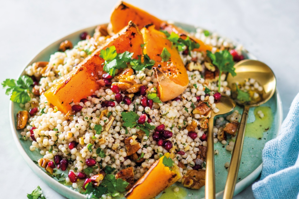 Pearl couscous with roasted butternut - Fresh Living