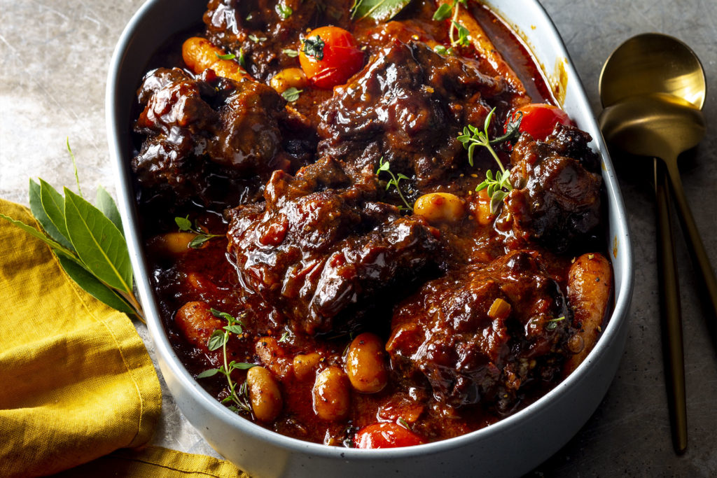 Tomato & Chilli Oxtail with Butter Beans Recipe - Fresh Living