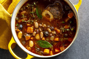 Beef and bean slow-cooker soup