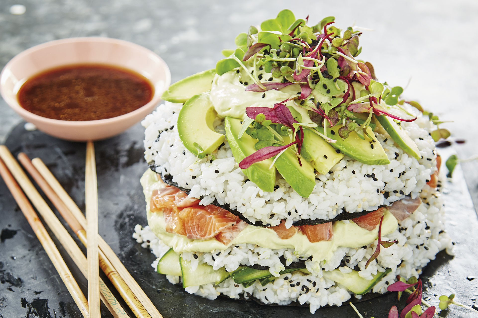 Connie and Luna sends internet mad with her homemade SUSHI cake | Daily  Mail Online