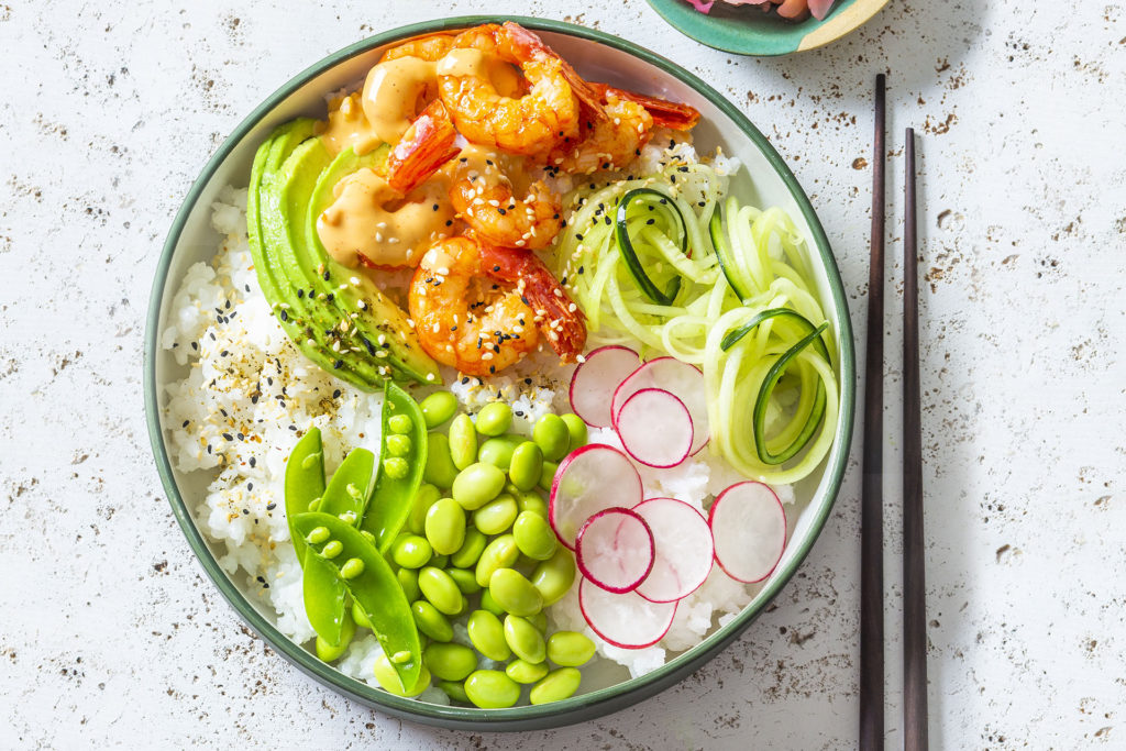 Prawn Poke Bowl Recipe - Ingredients & Method - Fresh Living